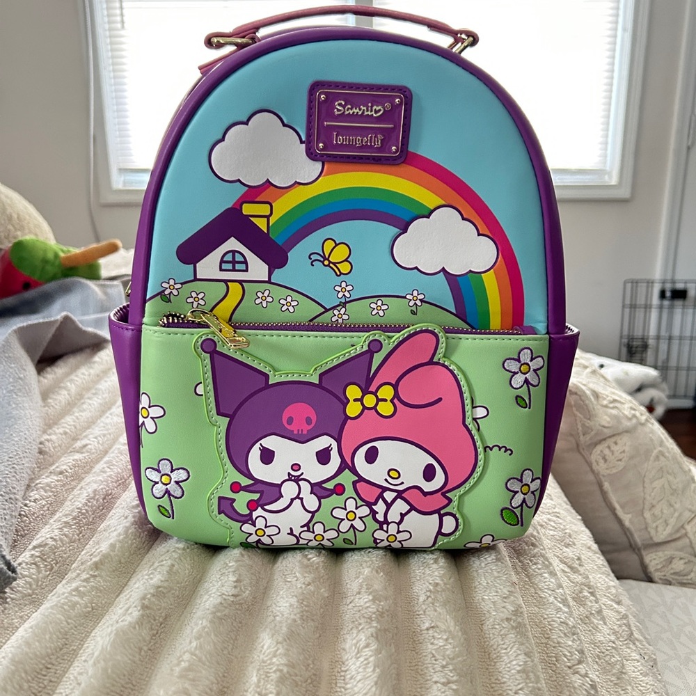 Sanrio Backpack with Rainbow and Characters